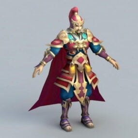 Ancient Chinese Soldier Captain 3d model