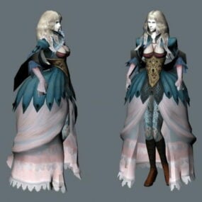 Medieval Noblewoman 3d model
