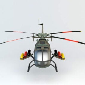 Hélicoptère soviétique Mi8 modèle 3D
