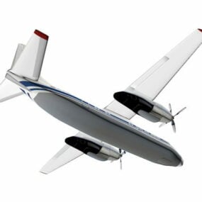 An-24 هواپیما مدل سه بعدی