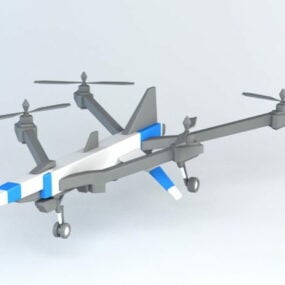 Model 3d Drone Futuristik Aircar