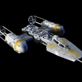 3д модель штурмового звездного истребителя Y-wing