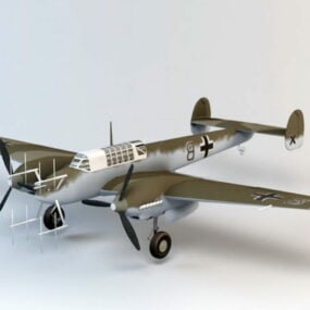 Me-110 Night Fighter 3d-modell