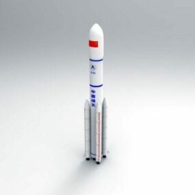 Long March Rocket 3d-modell