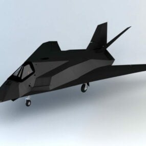F-117 नाइटहॉक स्टील्थ फाइटर 3डी मॉडल