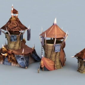 Orc Buildings 3d model