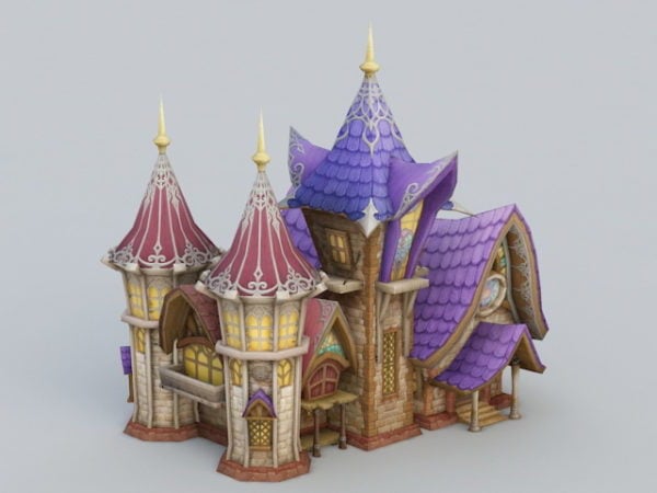 Cartoon Church Building Free 3d Model - .Max - Open3dModel