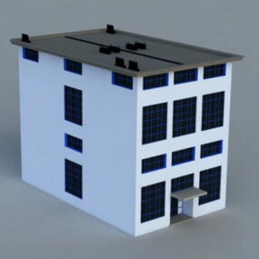 Small Office Building Exterior 3d model