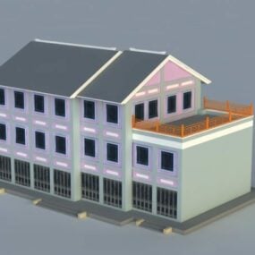 Old Chinese Buildings 3d model
