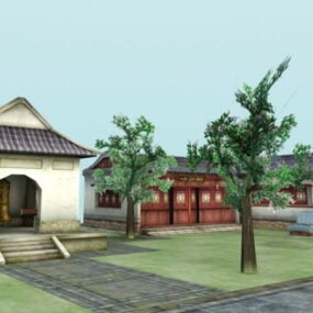 Mô hình 3d kiến ​​trúc Trung Quốc cổ đại