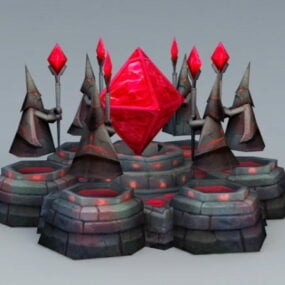Magic Crystal Tower 3d-modell