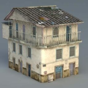 Old Apartment Building 3d model