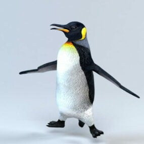 Model 3d Rig Penguin Animasi
