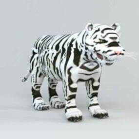 เสือขาวโมเดล 3 มิติ