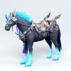 Model 3D Kuda Perang Fantasi