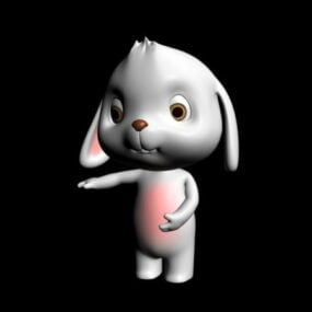 Rabbit Mask Character 3d model