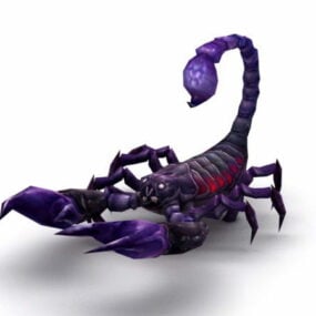 紫色蝎子钻机3d模型