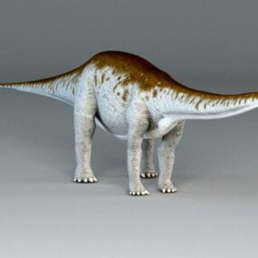 3д модель установки динозавра апатозавра