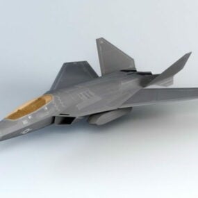 דגם F-52 Fighter Jet 3D