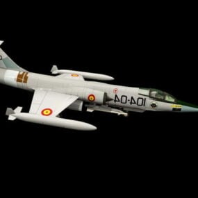 F-104gs Starfighter 3d μοντέλο