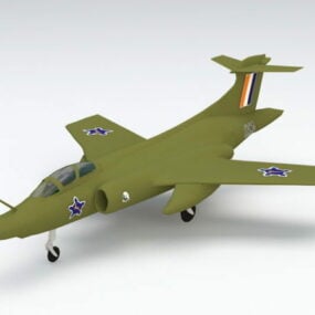 Blackburn Buccaneer Aircraft 3D-malli