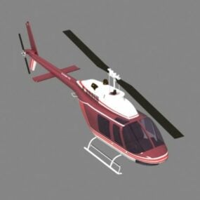 Model 3D lekkiego helikoptera użytkowego