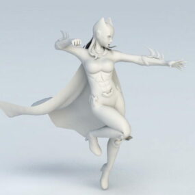 Model 3D Batgirl
