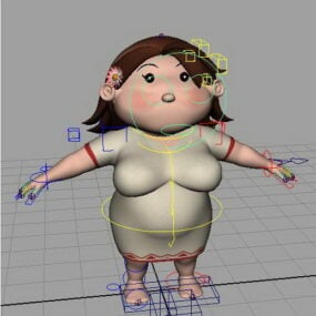 Fat Aunt Rig 3d model