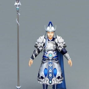 Ancient Chinese Soldier Rig 3d model