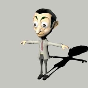 Mr Bean Cartoon 3d model