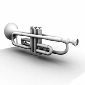 B♭ 3d модель труби