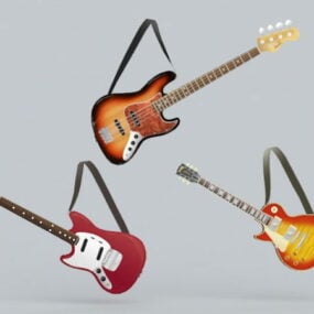 Symphony elektrisk gitarr 3d-modell