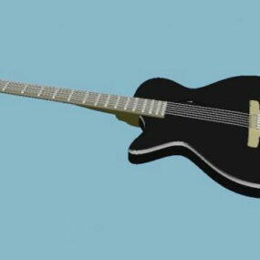 Siyah Gitar 3d modeli
