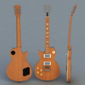 Guitarra electrica modelo 3d