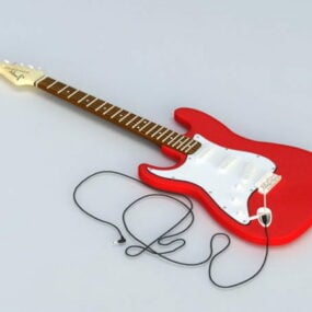 フェンダーエレキギター3Dモデル