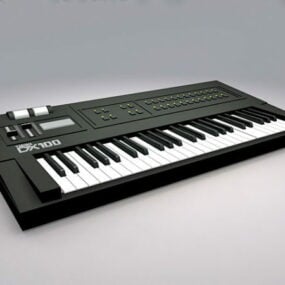 Animated Keyboard Instrument 3d model