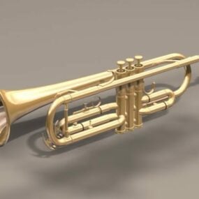 Model 3d Instrumen Trumpet Bass