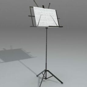 Floor Music Stand 3d model