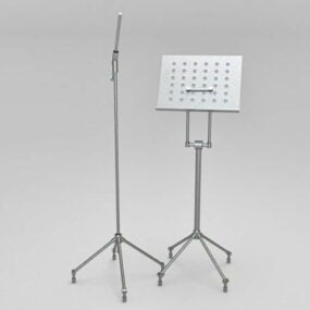 Skládací hudební stojan 3D model
