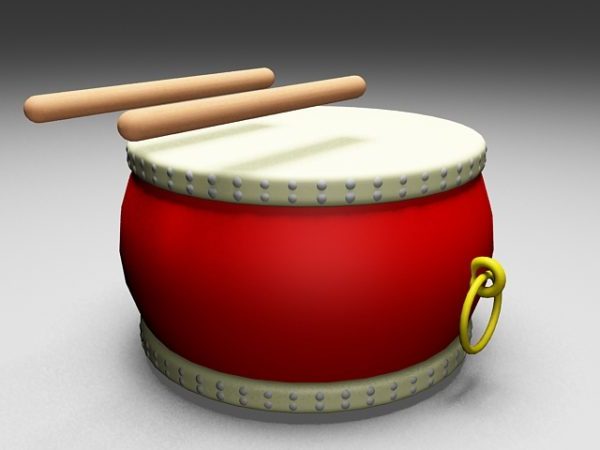 Chinese Drum With Sticks
