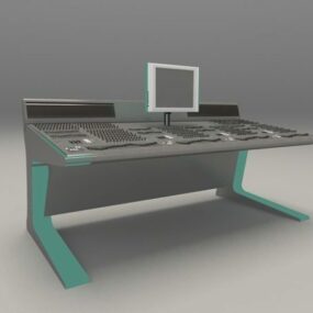 Audio Digital Mixing Console 3d-modell