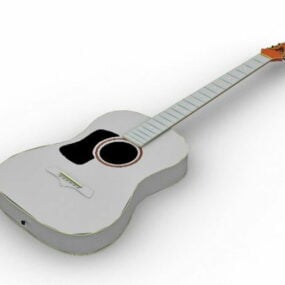 आधुनिक ध्वनिक गिटार 3डी मॉडल