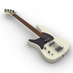 Jazz Bass Guitar 3d model