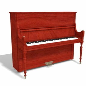 Model 3d Piano Tegak Antik