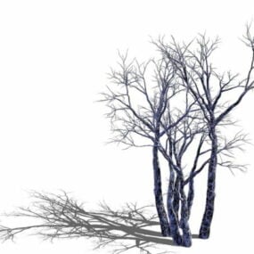 Gamla döda träd 3d-modell