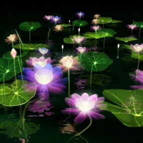 Fantasy Lotus Pond 3d model