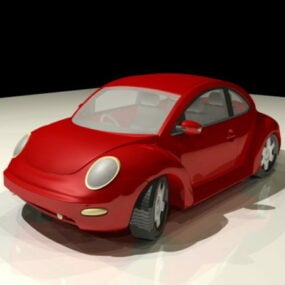 3д модель Volkswagen Beetle Мультяшный