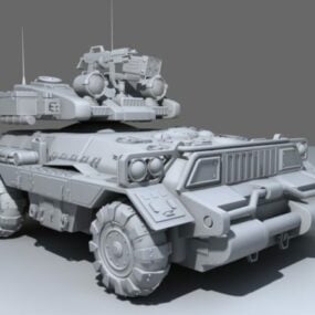 Véhicule de combat terrestre modèle 3D