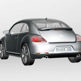 Mô hình 3d cổ điển của Volkswagen Beetle