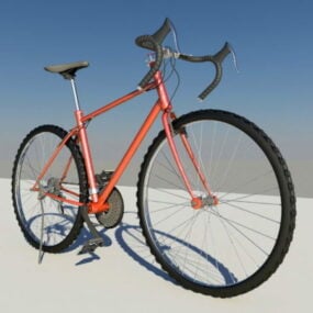 Lowpoly Modello 3d di concetto di veicolo per bicicletta